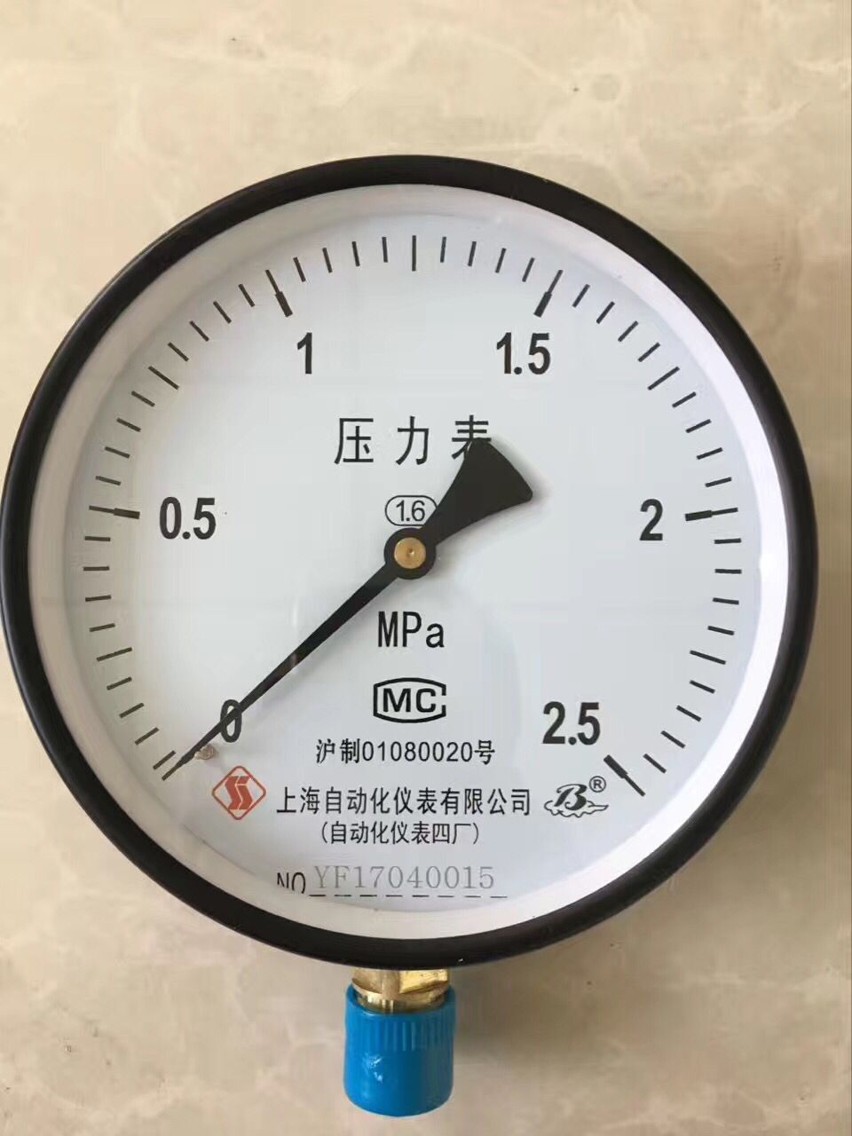 Y-100一般壓力表0-1.6Mpa