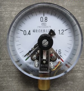 YXC-150磁助電接點(diǎn)壓力表0-1.6Mpa
