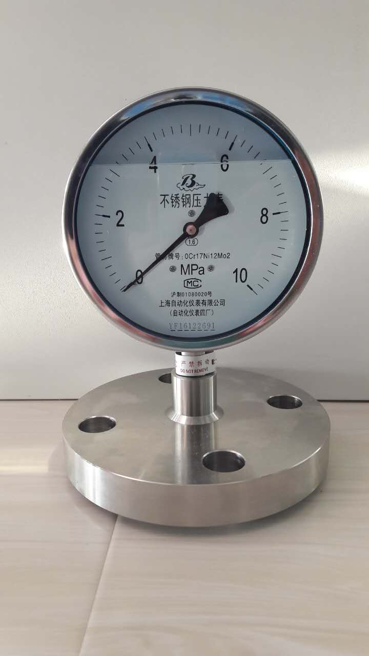 YTN-100/MH衛(wèi)生隔膜壓力表0-1Mpa