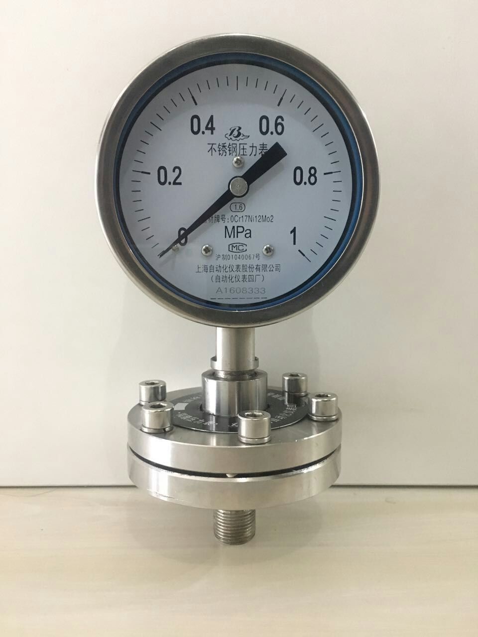 YPF-150A膜片壓力表0-1Mpa