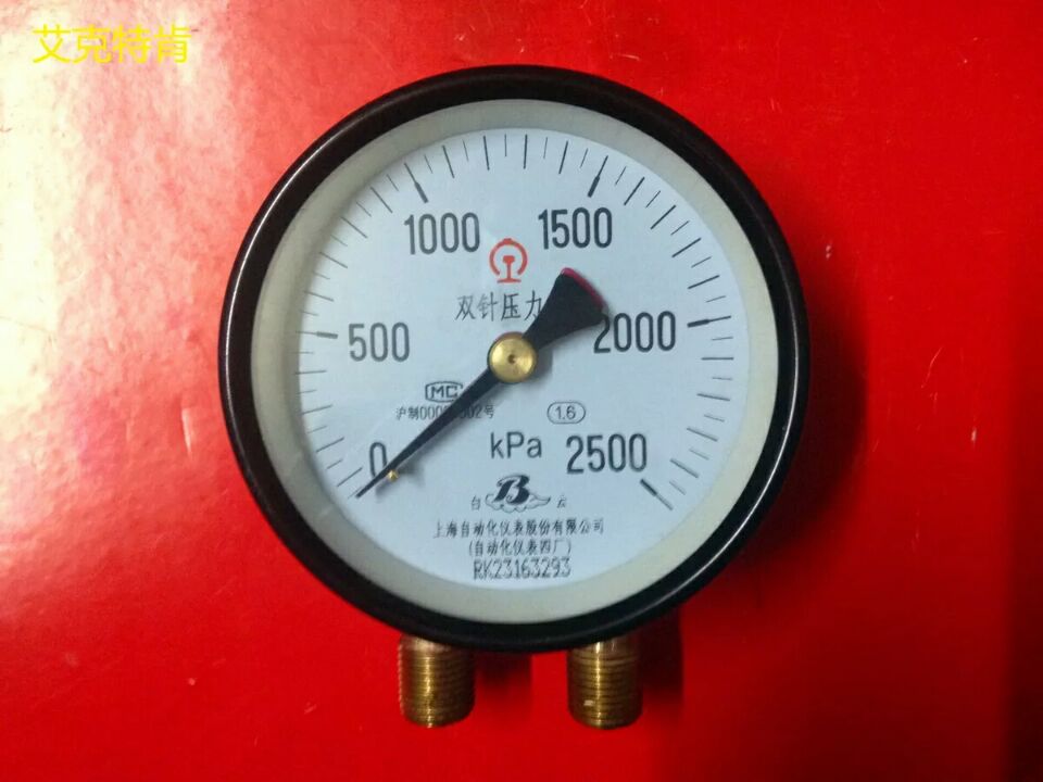 YZS-102雙針壓力表0-1.6Mpa